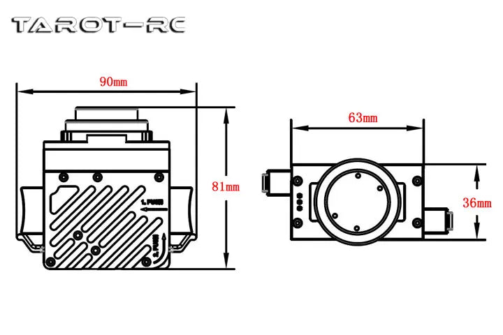Tarot Dji PSDK Electronic Thrower, Maximum single throw weight: 20kg; Total throw load: 40kg.