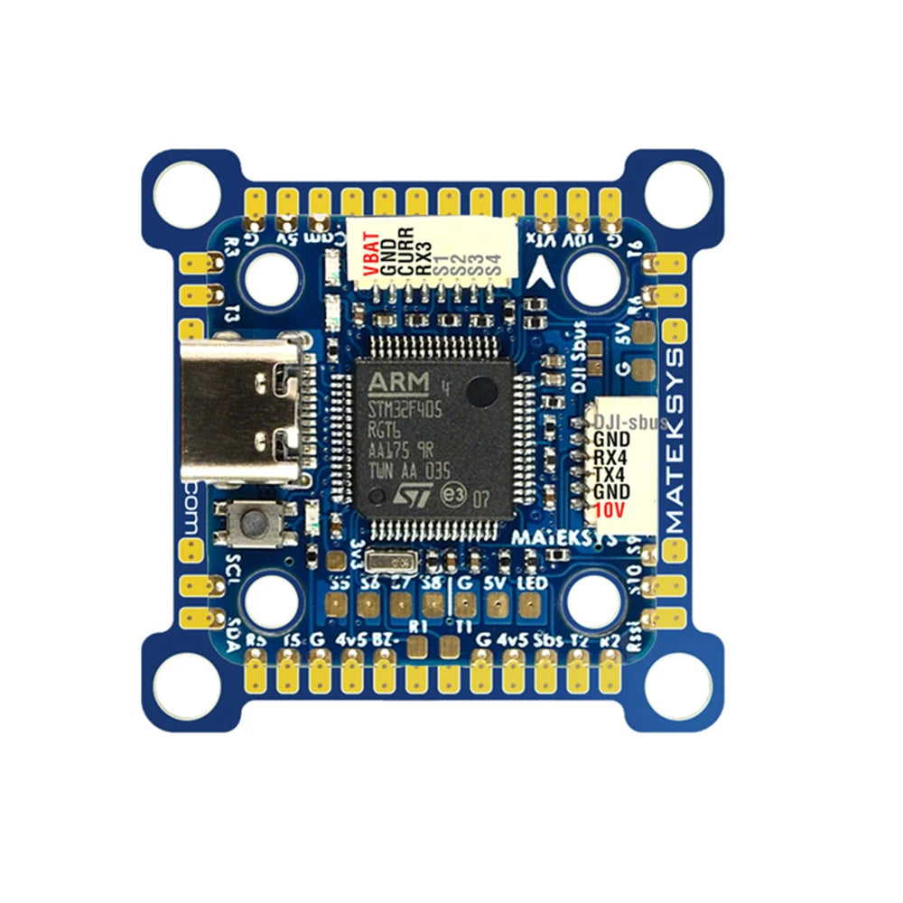 MATEK F405-MiniTE, Compared with F722-miniSE 8motors or 6motor+2servos