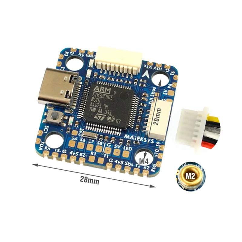 MATEK F405-MiniTE, Compared with F722-miniSE 8motors or 6motor+2servos