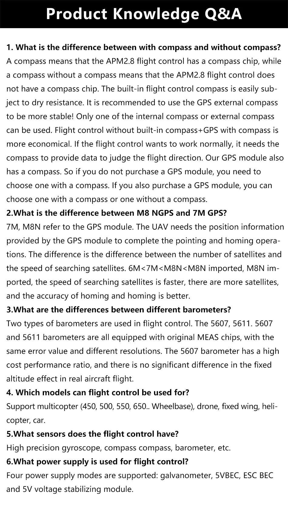 a compass means that the APM2.8 flight control has a chip .