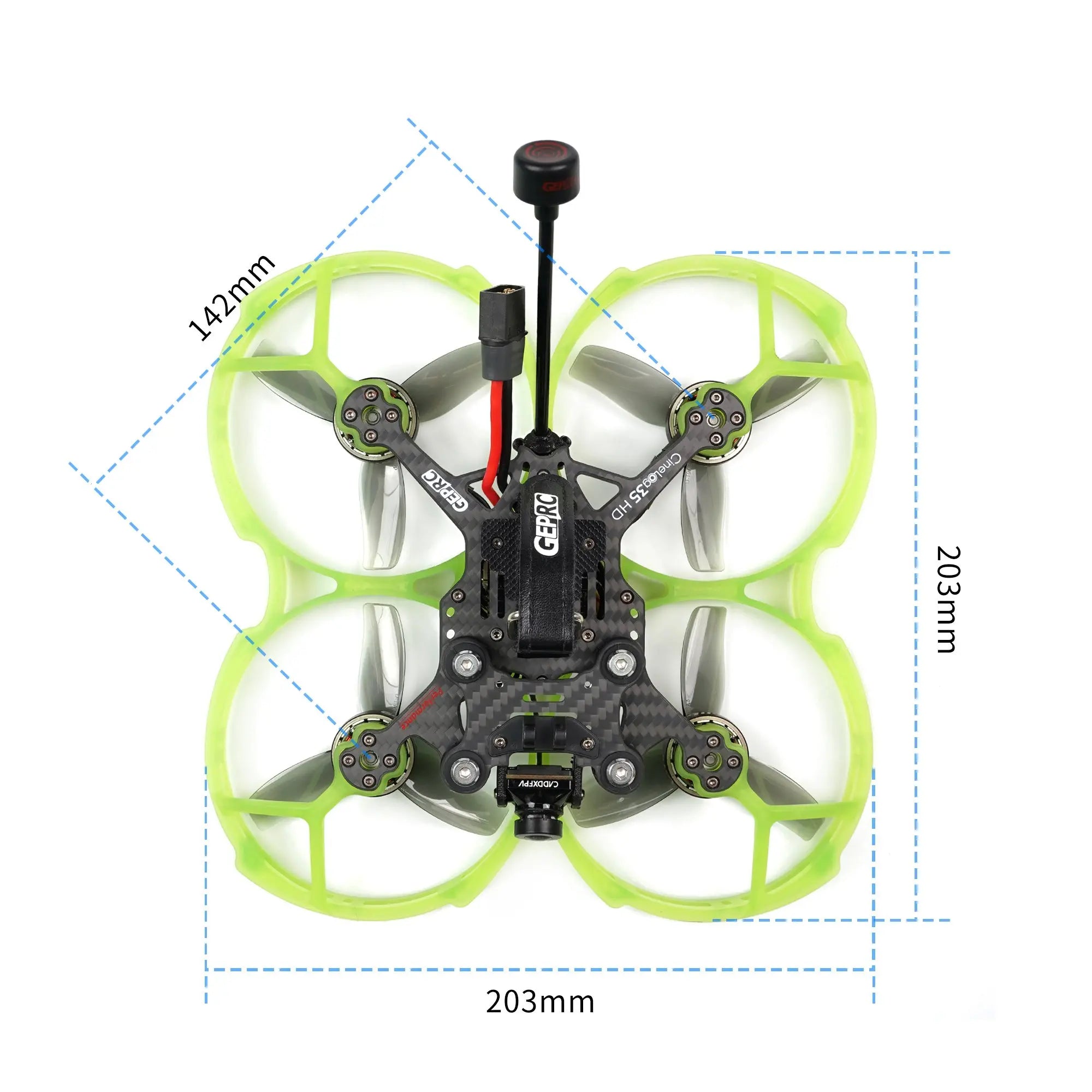GEPRC CineLog35 FPV Drone - HD VISTA Nebula Pro 6S Cinewhoop F722-45A SPEEDX2 الارتفاع المتين RC FPV كوادكوبتر حرة بدون طيار 32 GEPRC CineLog35 FPV Drone, 4.SPEEDX2 2105.5 motor with DT90-3 propeller, stable