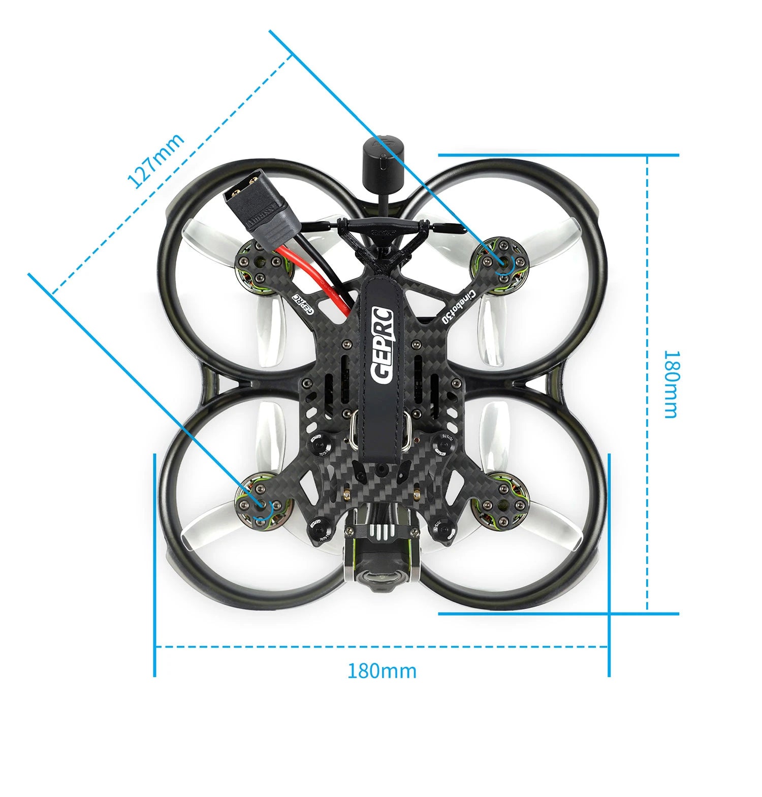 GEPRC Cinebot30 FPV Drone, Quick-disassembly design, only need to remove 6 screws to upgrade