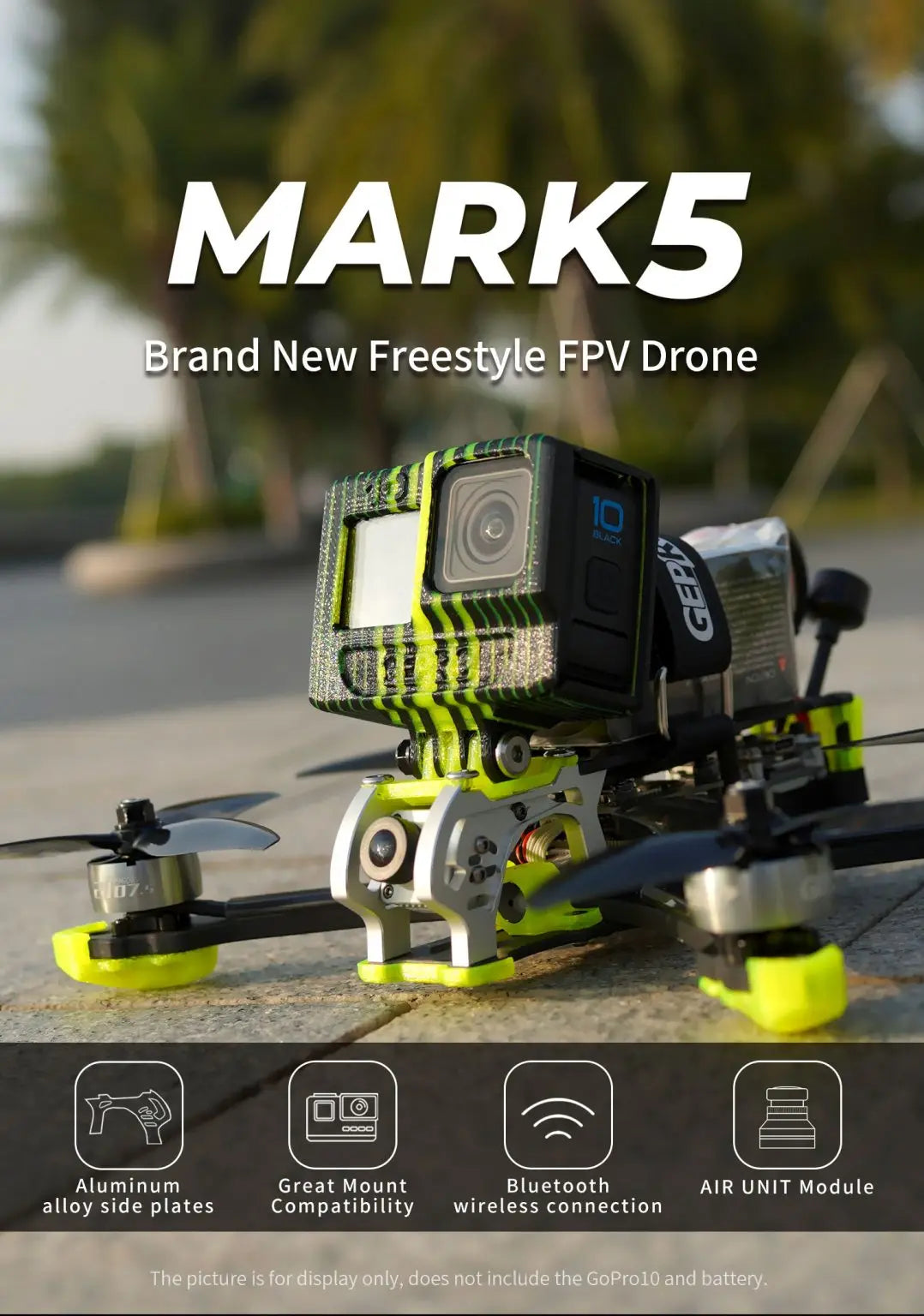 GEPRC MARK5 FPV Drone - Analog Freestyle 4S/6S 5Inch SPEEDX2 2107.5 F722-HD-BT For RC FPV Quadcopter LongRange Freestyle Drone 8 GEPRC MARK5 FPV Drone, MARKS Brand New Freestyle FPV Drone IQ Aluminum Great Mount Bluetooth