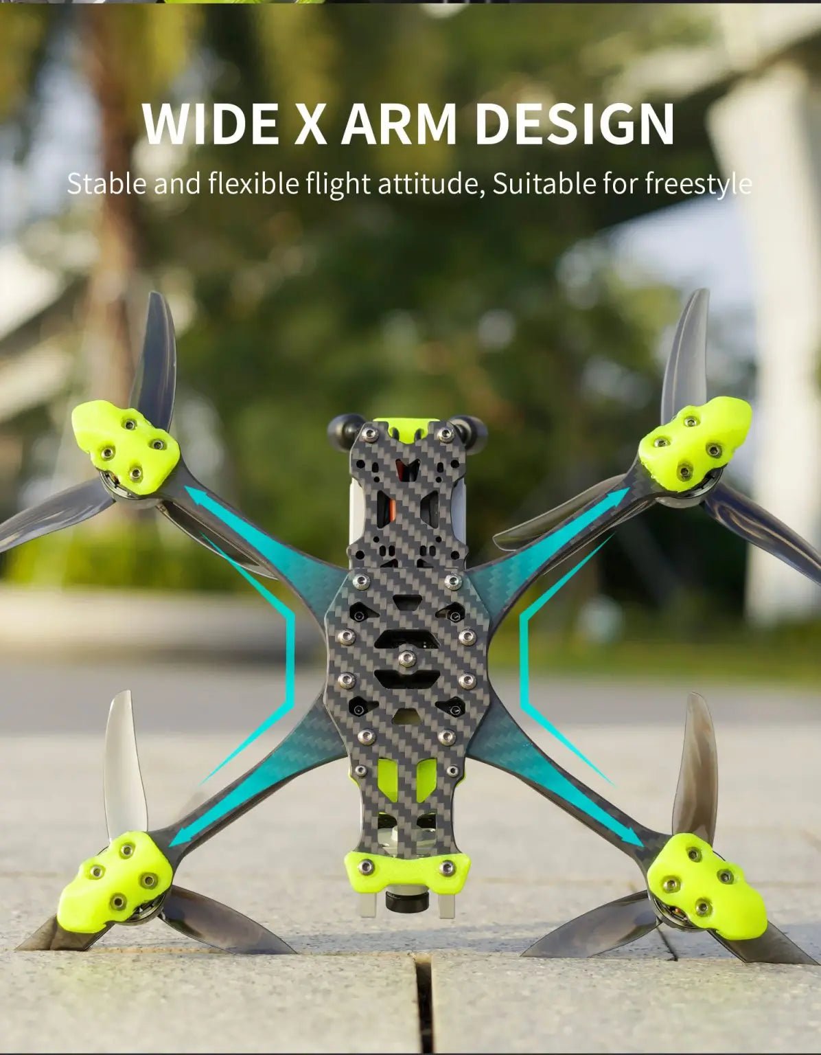 GEPRC MARK5 FPV Drone - Analog Freestyle 4S/6S 5Inch SPEEDX2 2107.5 F722-HD-BT For RC FPV Quadcopter LongRange Freestyle Drone 18 GEPRC MARK5 FPV Drone, WIDE XARM DESIGN Stable and flexible flight attitude; Suitable for free