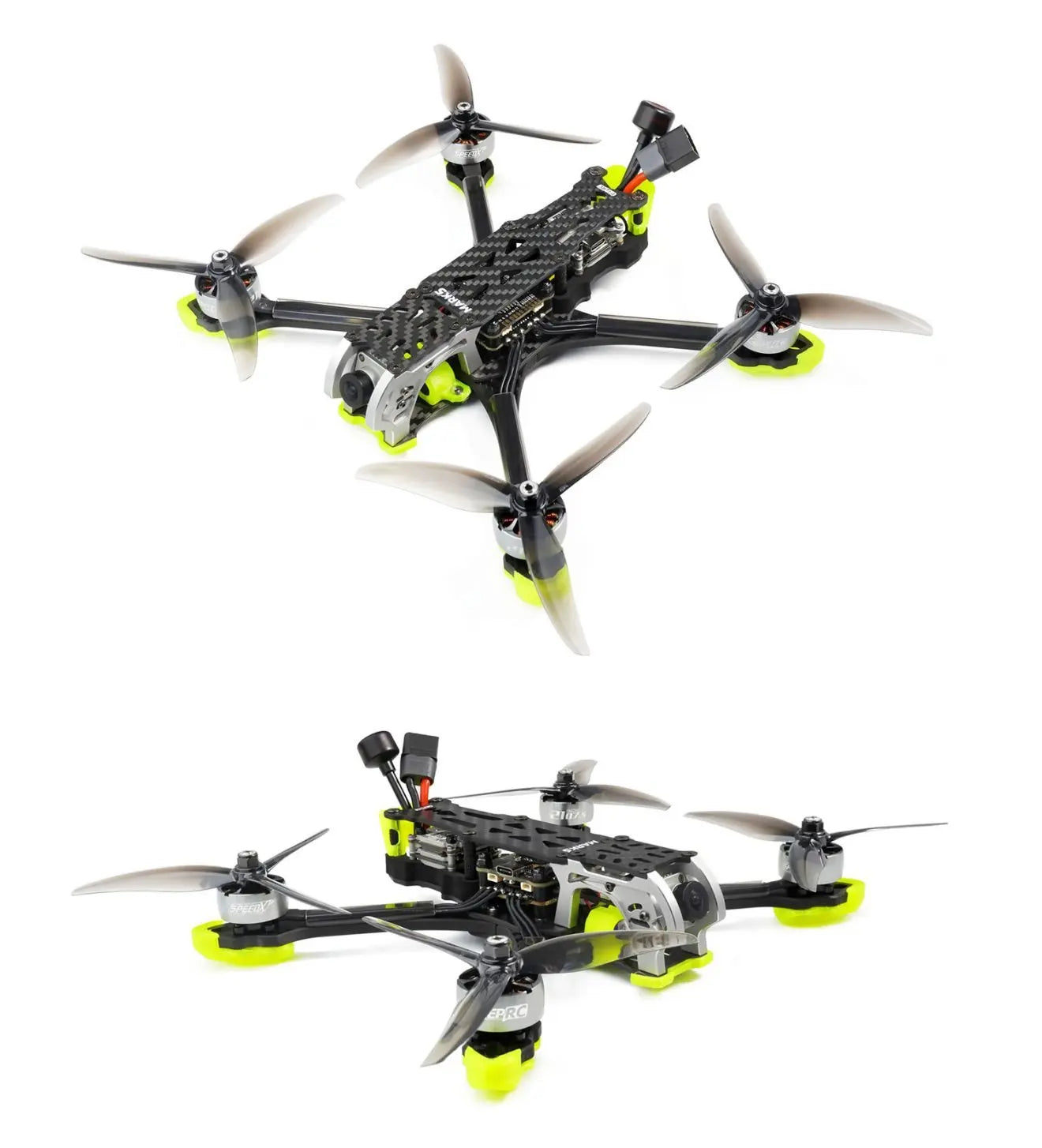GEPRC MARK5 FPV Drone - Analog Freestyle 4S/6S 5Inch SPEEDX2 2107.5 F722-HD-BT For RC FPV Quadcopter LongRange Freestyle Drone 25 GEPRC MARK5 FPV Drone, Aluminum alloy side plates not only look stunning but reduce weight and add more endurance.