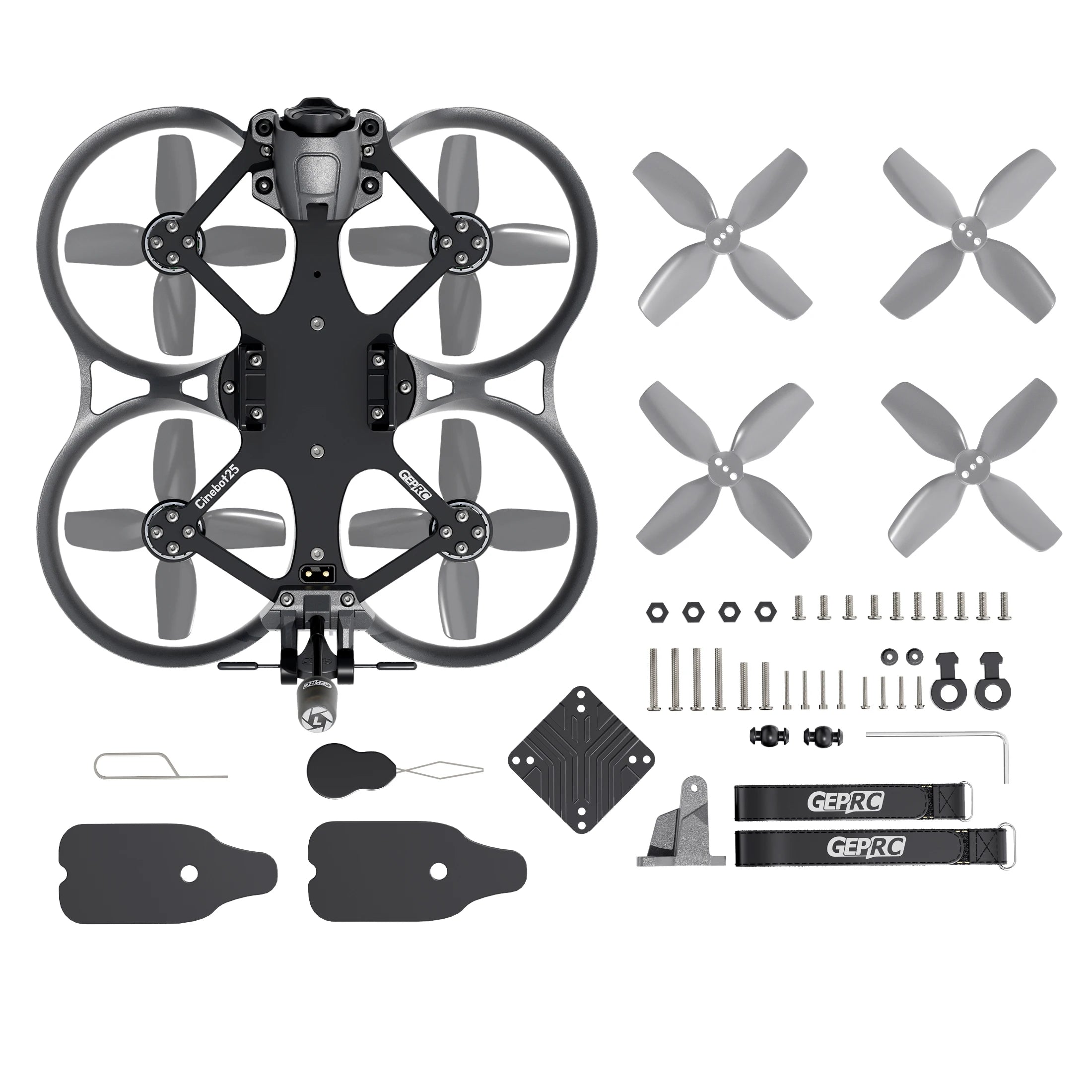 GEPRC Cinebot25 HD Wasp FPV Drone, compatibility between O3 VTX and Cabinet makes the installation of memory cards and footage loading