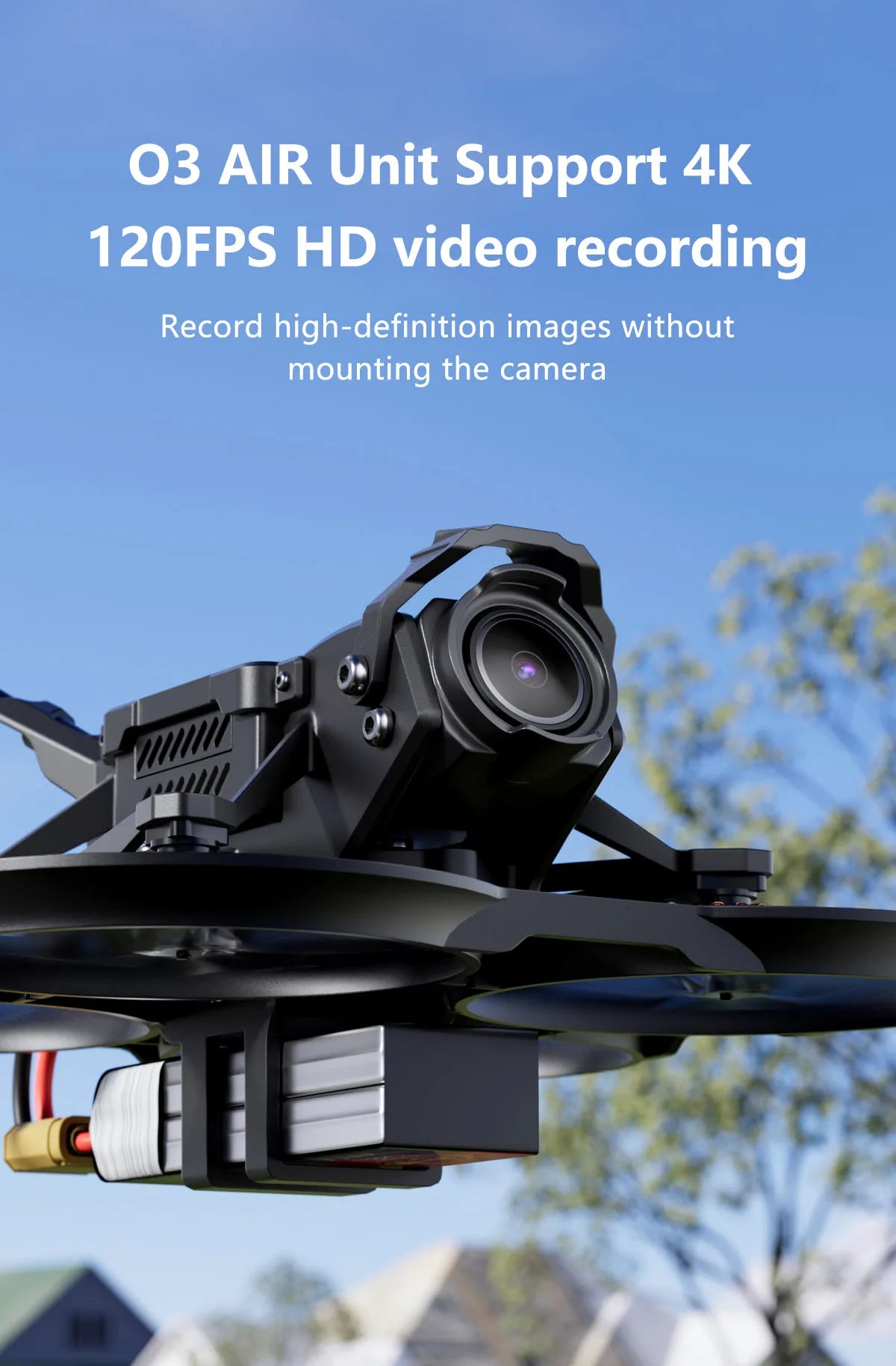 GEPRC DarkStar20 HD Wasp FPV - 2 بوصة Mini RC بدون فرش FPV Racing Drone Freestyle Quadcopter Drone Rc Airplane 10 GEPRC DarkStar20 HD Wasp FPV, 03 AIR Unit Support 4K 120FPS HD video recording Record high-definition