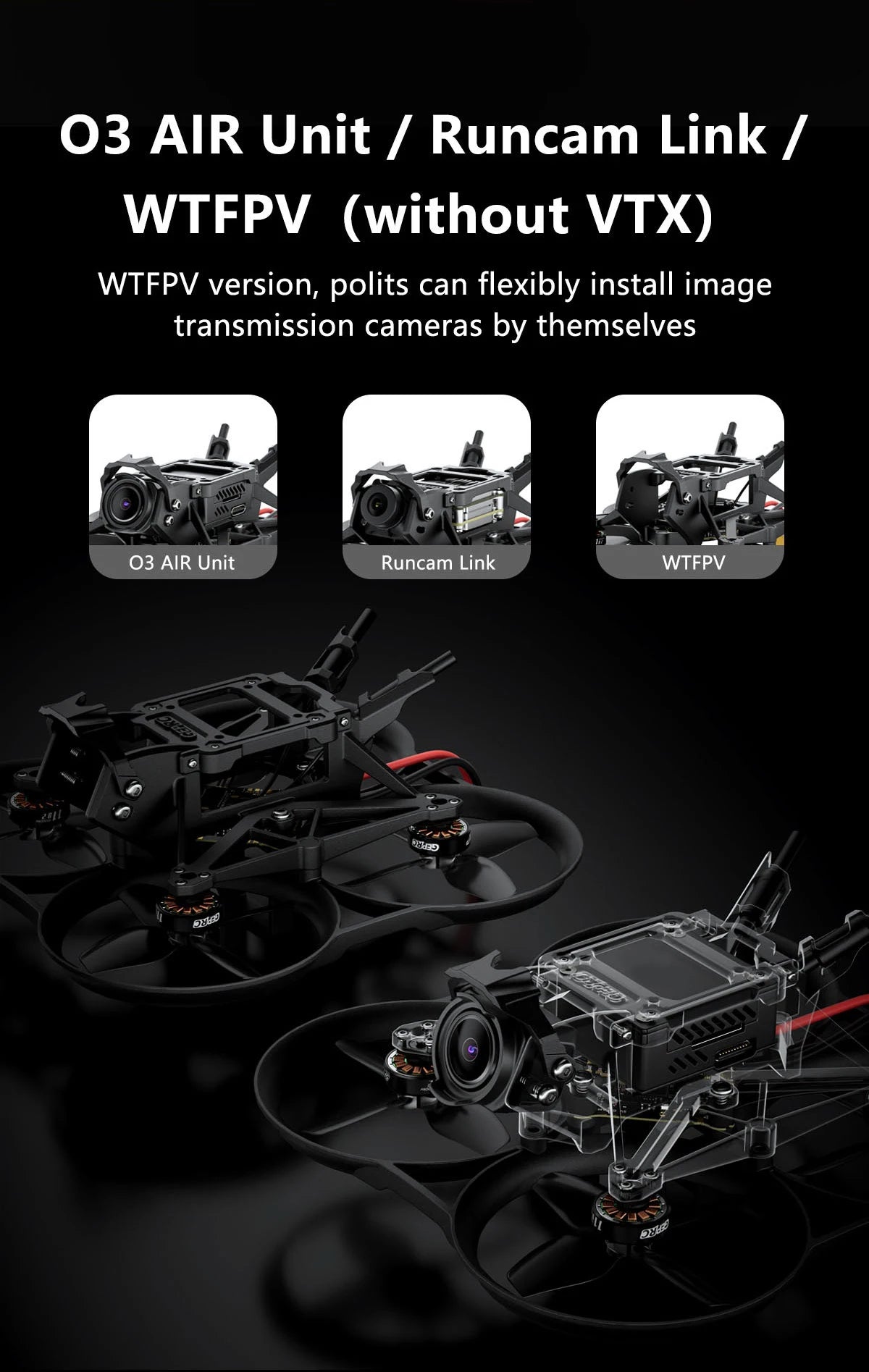 GEPRC DarkStar20 HD Wasp FPV - 2 بوصة Mini RC بدون فرش FPV Racing Drone Freestyle Quadcopter Drone Rc Airplane 13 GEPRC DarkStar20 HD Wasp FPV, GEPRC DarkStar20 HD Wasp