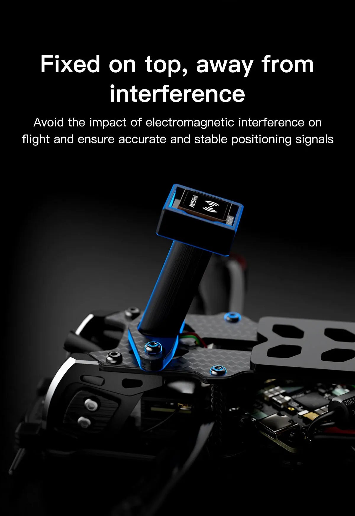 GEPRC Tern-LR40 تناظري طويل المدى FPV - GPS 32Bit 45A SPEEDX2 1404 3000KV Quadcopter LongRange Freestyle RC Drone Rc Airplane 160g 9 GEPRC Tern-LR40 Analog Long Range FPV, fixed on top, away from interference Avoid the impact of electromagnetic interference on flight . ensure accurate