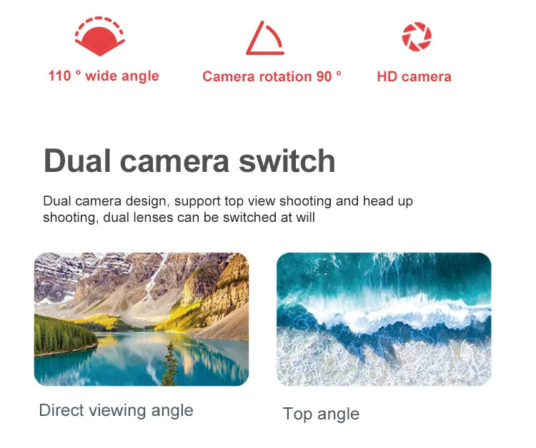 S608 Pro GPS Drone - 6K HD Dual HD Camera RC Distance 3KM WIFI FPV Brushless Motor RC Foldable Quadcopter Toy Professional Aerial Camera Drone Professional Camera Drone 33 S608 Pro GPS Drone, 110 wide angle Camera rotation 90 HD camera Dual camera switch Dual camera design, support view shooting and