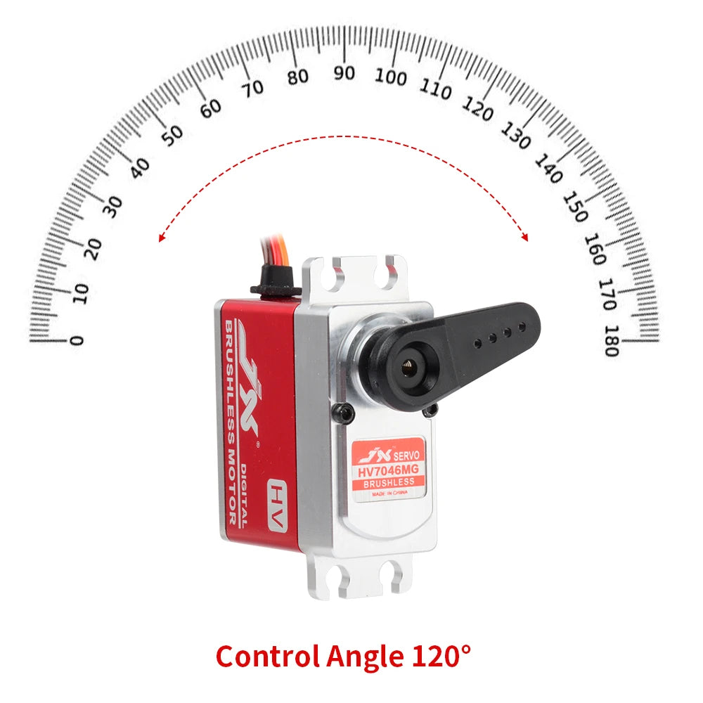 JX Servo BLS-HV7046MG - 46kg Brushless HV Digital Standard Servo Metal Gear Digital Drone Aircraft Servo RC Helicopter Parts 9 JX Servo BLS-HV7046MG SPECIFICATIONS