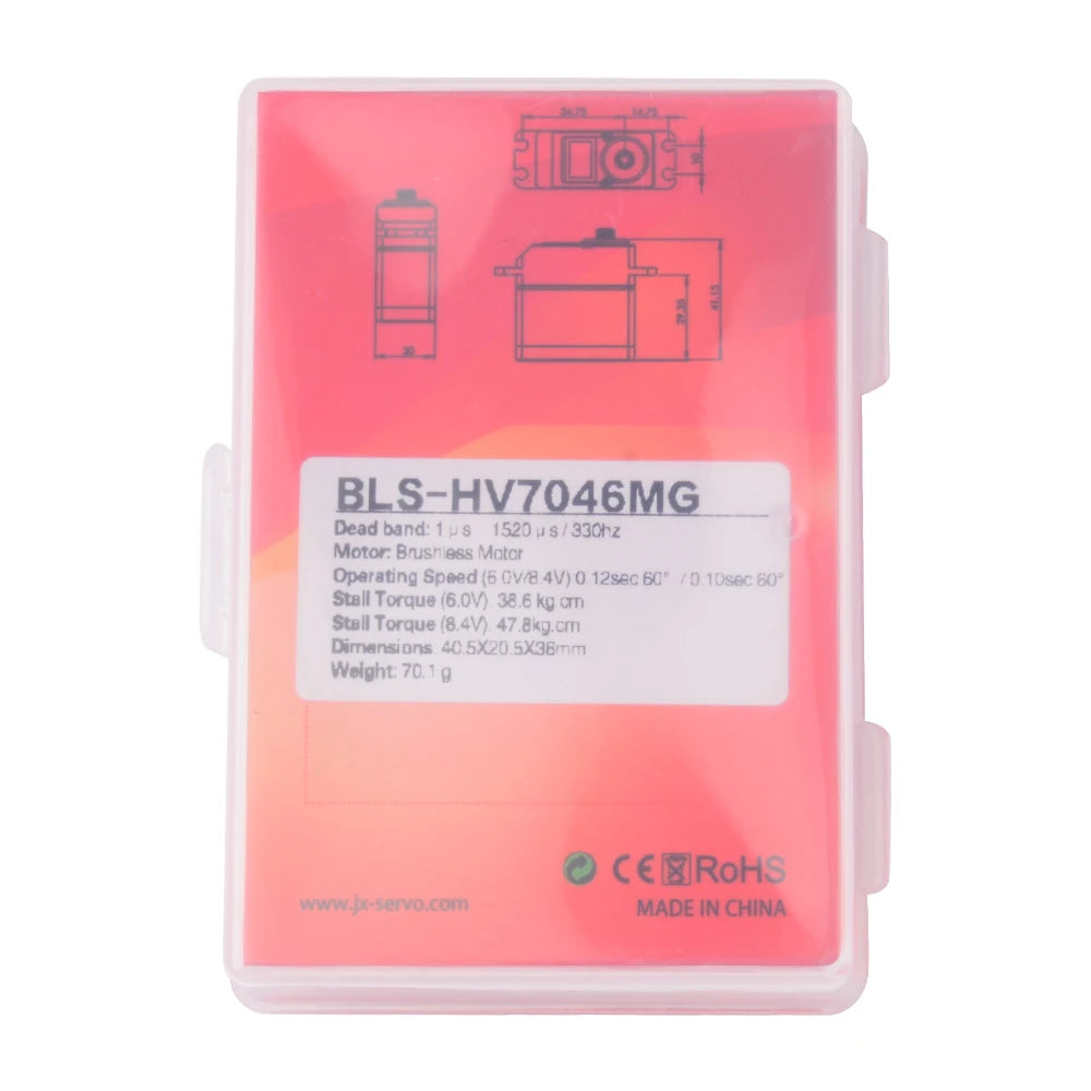 JX Servo BLS-HV7046MG - 46kg Brushless HV Digital Standard Servo Metal Gear Digital Drone Aircraft Servo RC Helicopter Parts 15 JX Servo, Brusnie8s Mator Oparating Speed (6 Qvr8