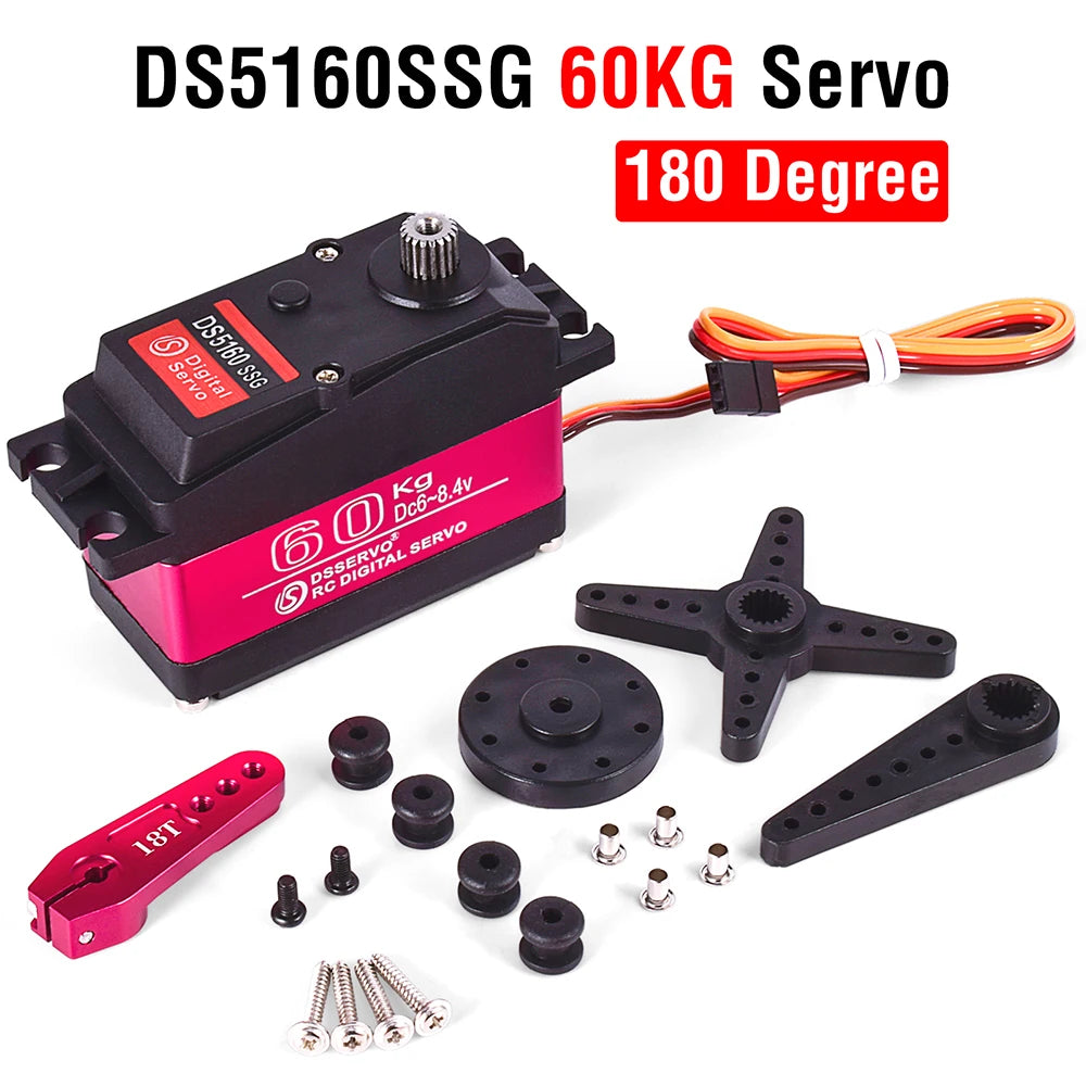 DSServo 8.4V 60Kg 80Kg 150Kg Servo - RC 1/5 Servo Waterproof High Torque Servo Metal Gear Digital Servo For Redcat HPI Baja 5B SS 14 DSServo, We are helpful and will solve the problems