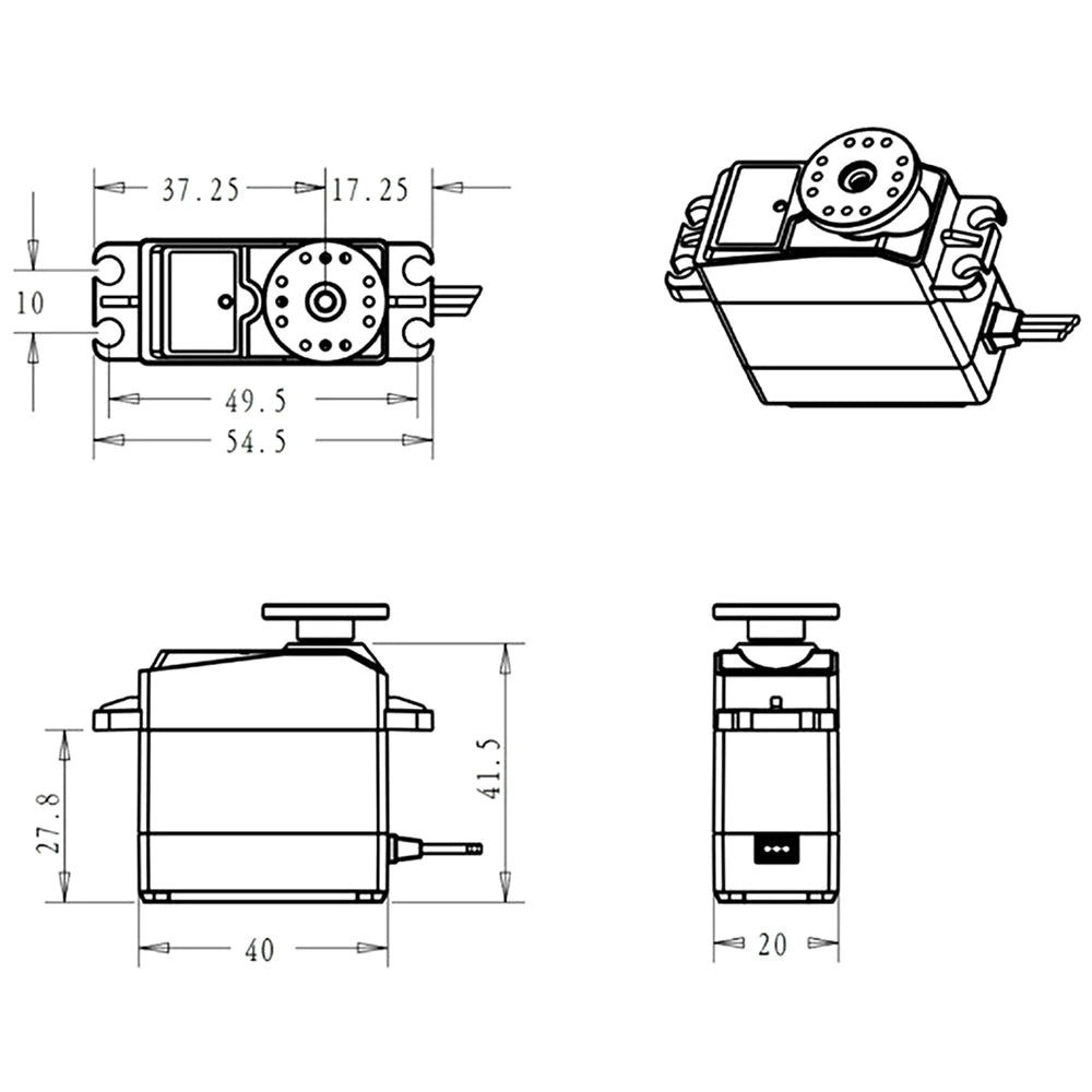 Dsservo, can be widely used for robots, mechanical arms, 1:10/1:8/1:12