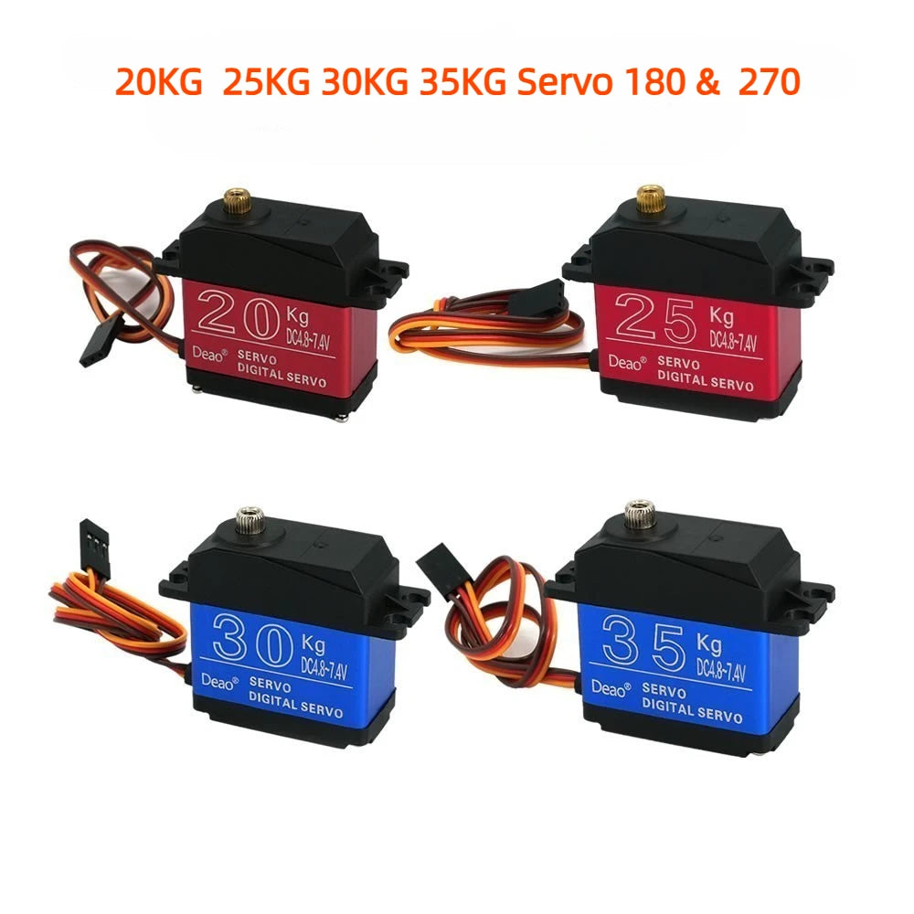 Deao 20kg 25kg 30kg 35kg Servo - 180° 270° High Torque Digital Servo Waterproof Metal Gear 25t Rc Truck Mechanical Arm 12 Deao 20kg 25kg 30kg 35kg Servo, Deao 20kg 25kg 30kg