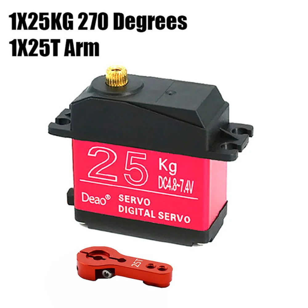 Deao 20kg 25kg 30kg 35kg Servo - 180° 270° High Torque Digital Servo Waterproof Metal Gear 25t Rc Truck Mechanical Arm 21 Deao 20kg 25kg 30kg 35kg Servo, Engineering plastics(PBT)+Aluminum alloy 9 .