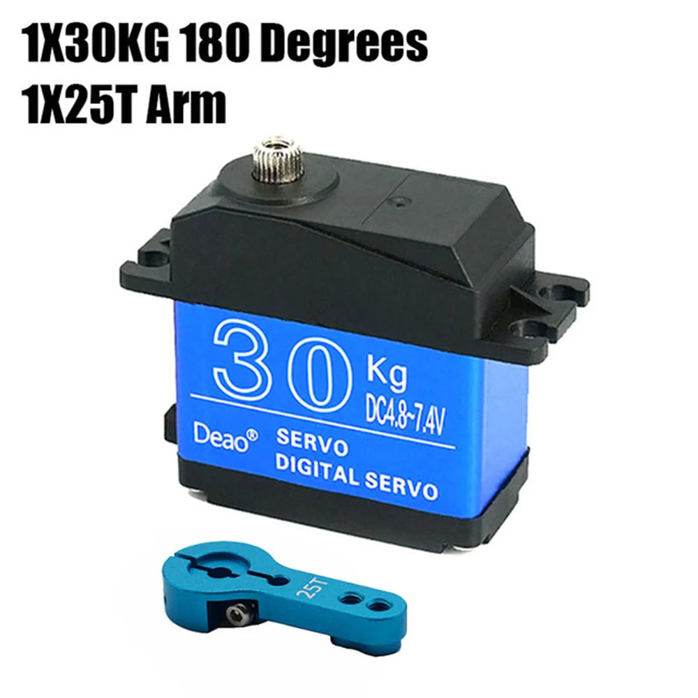 Deao 20kg 25kg 30kg 35kg Servo - 180° 270° High Torque Digital Servo Waterproof Metal Gear 25t Rc Truck Mechanical Arm 23 Deao 20kg 25kg 30kg 35kg Servo, SERVO DIGITAL SeRVO 180 Degrees 1X25T Arm Kg