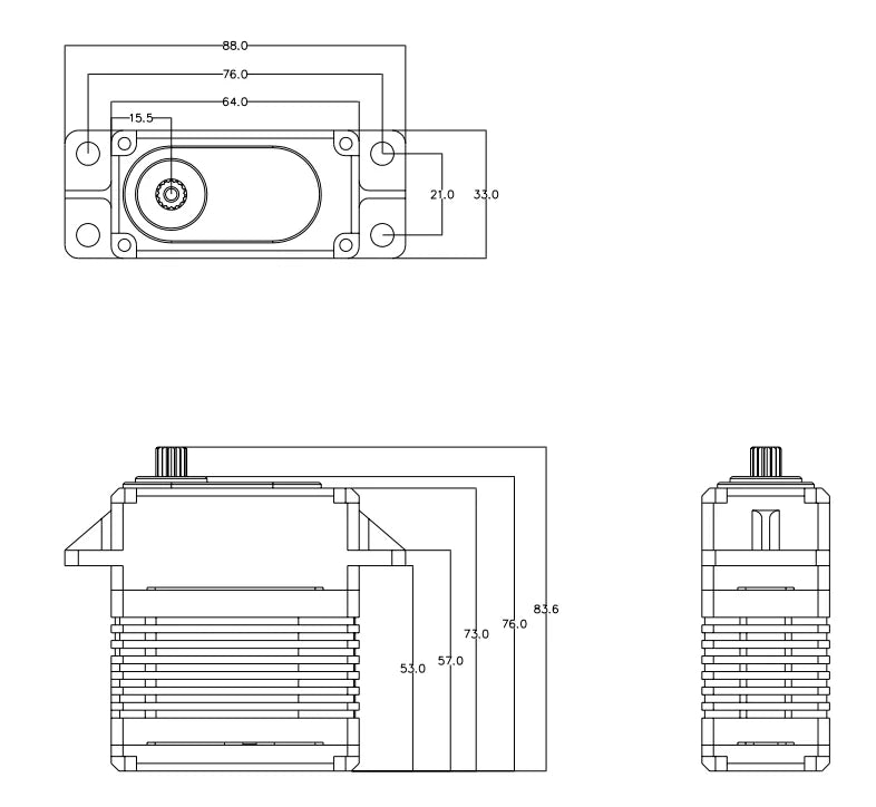 OCServo, OCSERVO OCS-D1301 - 130KG.CM @16.
