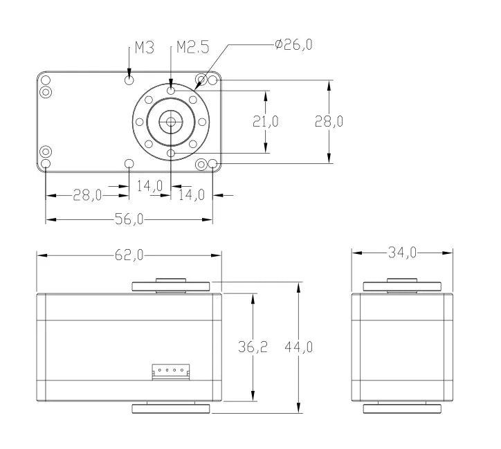 OCServo, OCSERVO ROBS-601 - 58kg.cm Servo