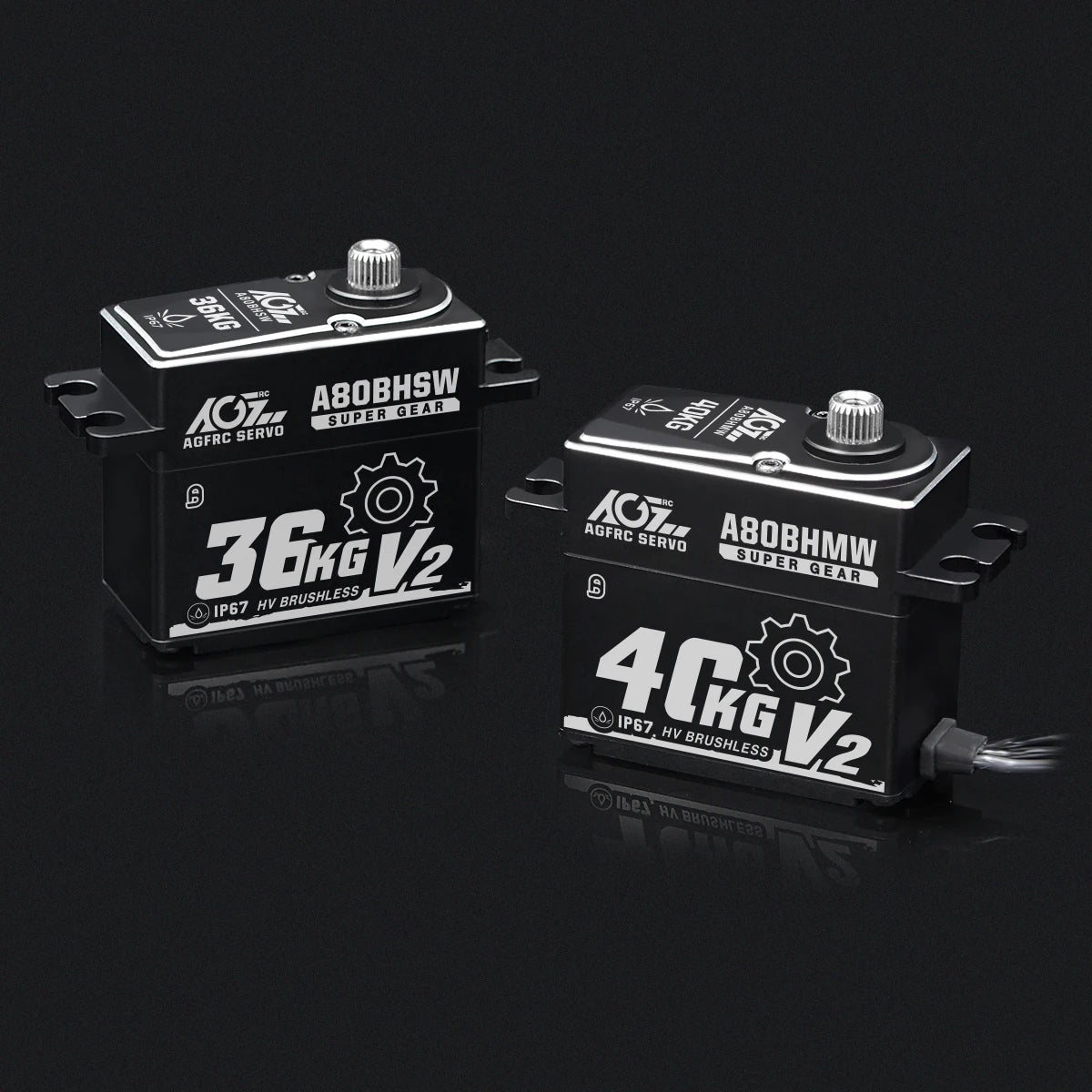 AGFRC A80BHMW V2, it can deliver 555oz-in super torque and 0.085sec high speed at