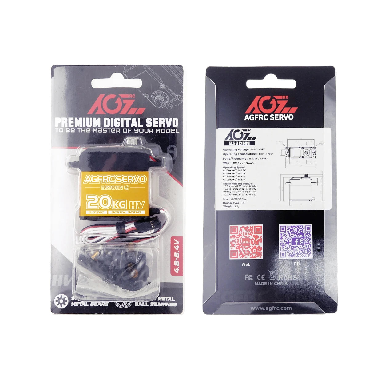AGFRC B53DHN, rC KOzA KOE AGFRC SERVO PREMIUM DICI
