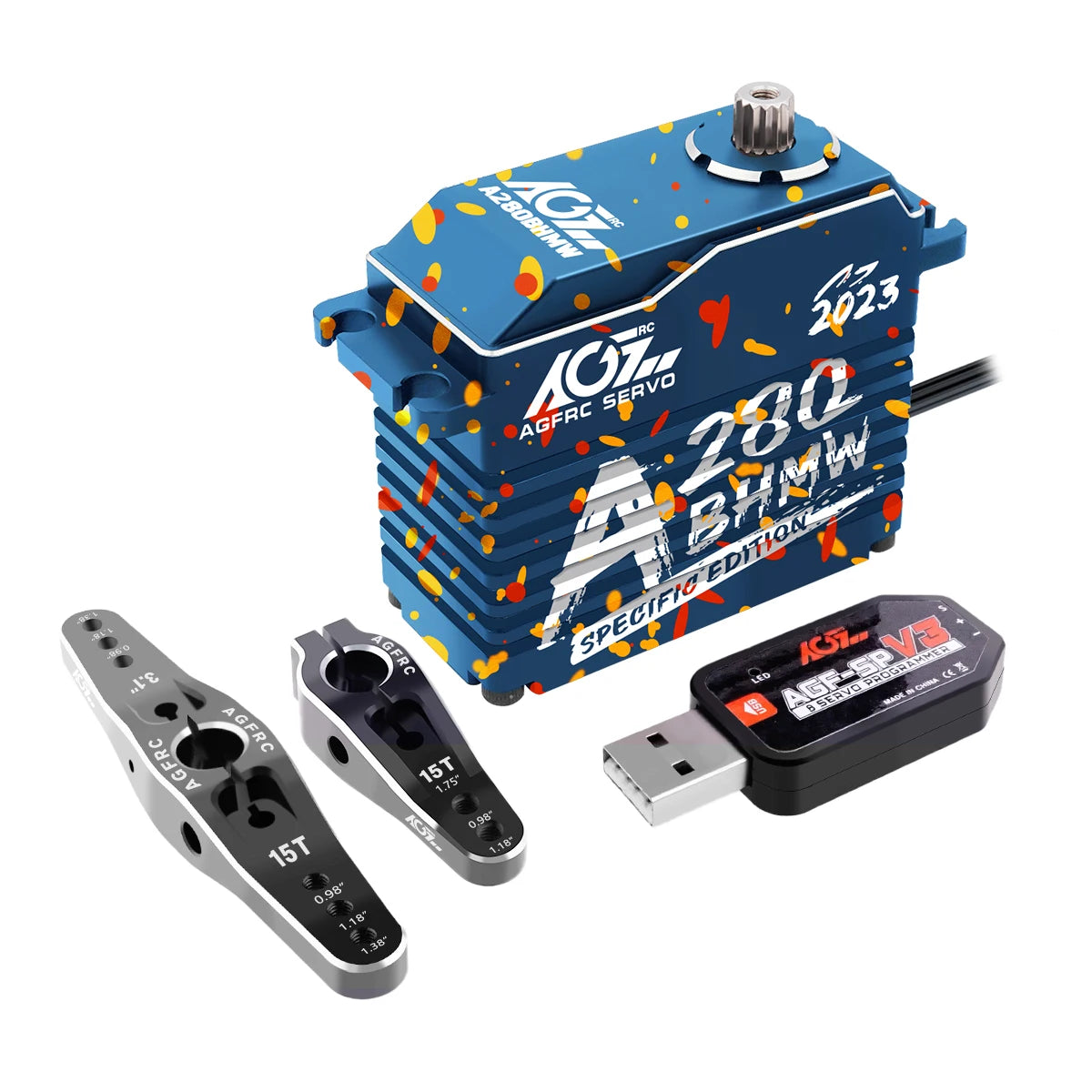 Anniversary Edition AGFRC A280BHMW, 5 ball bearings and strengthening gear structure improve the crashworthiness and life of the serv