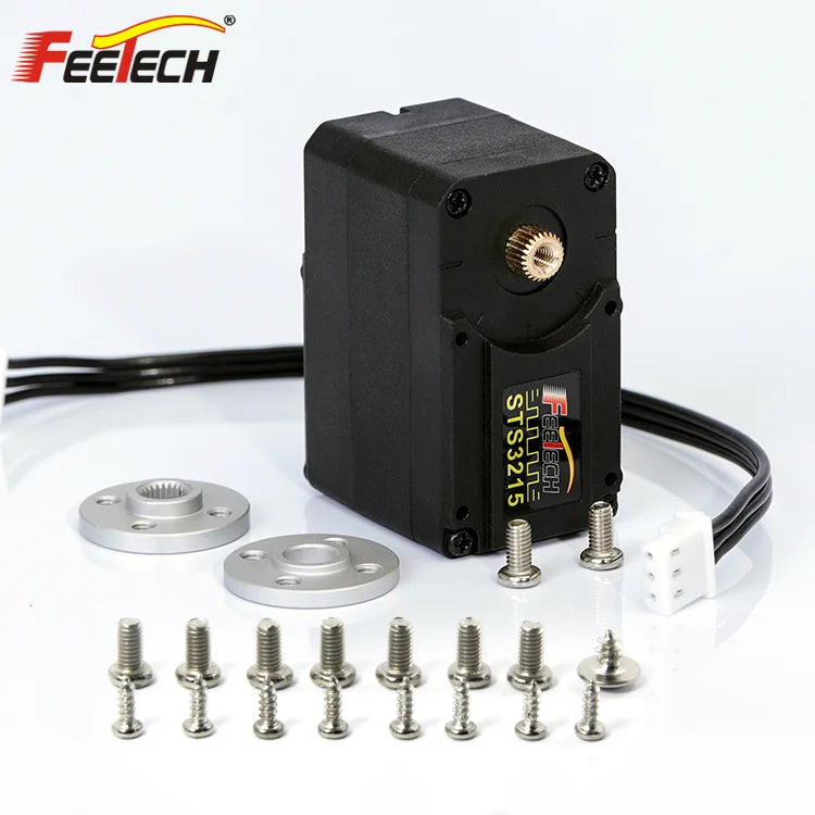 Feetech STS3215, our products have passed CE and ROHS certification,and most of them have applied for appearance patent