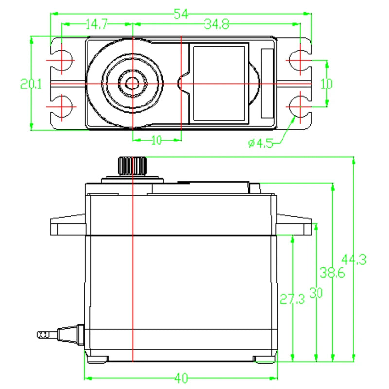 FEETECH FB5118M, FB5118M Digital Servo x 1 Accessories x 2 Detailed Images