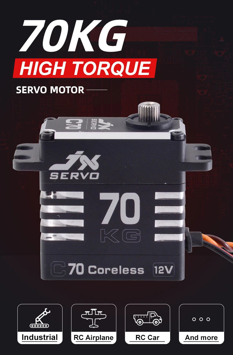 JX Servo, SERVO MOTOR 3103 JN SERVO 70 KG 70 Coreless (12vV