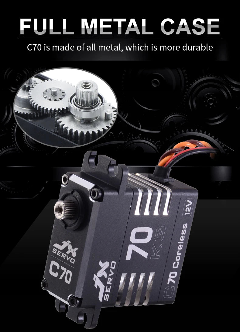 JX Servo B70 - 12V 72KG Full Metal Brushless High Quality