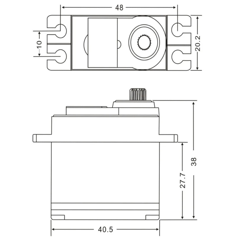 JX Servo PS-5515MG High Precision Steering Metal Gear Analog