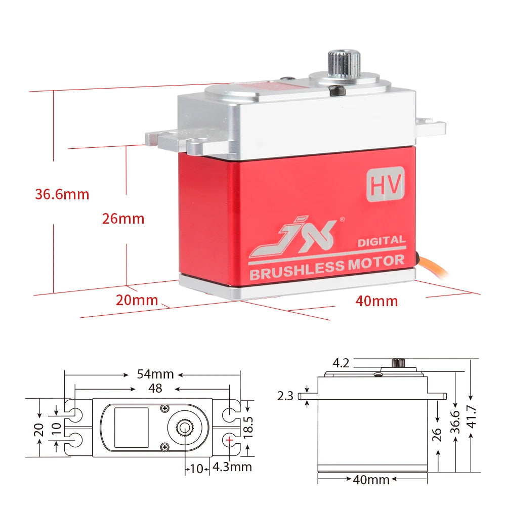 JX Servo, 36.6mm HVI 26mm JN DIGITAL MOTOR_ 20mm 40mm