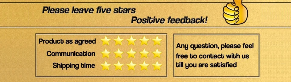 JX SERVO, Please leave five sbars Posibive feedbackl Producb as agreed quesbio