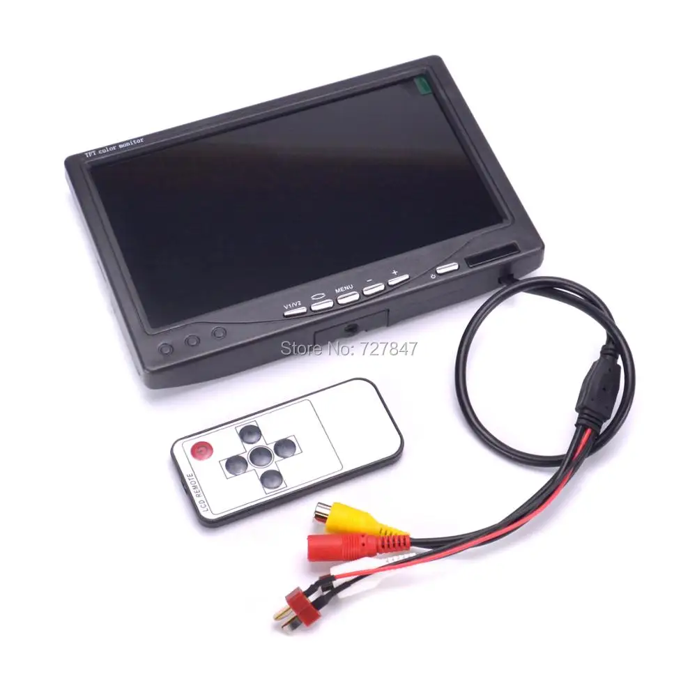 شاشة FPV مقاس 7 بوصات - أحدث شاشة LCD TFT FPV مقاس 7 بوصات مقاس 1024 × 600 وشاشة تحكم عن بعد وشاشة FPV للتصوير الفوتوغرافي Sunhood للمحطة الأرضية 19