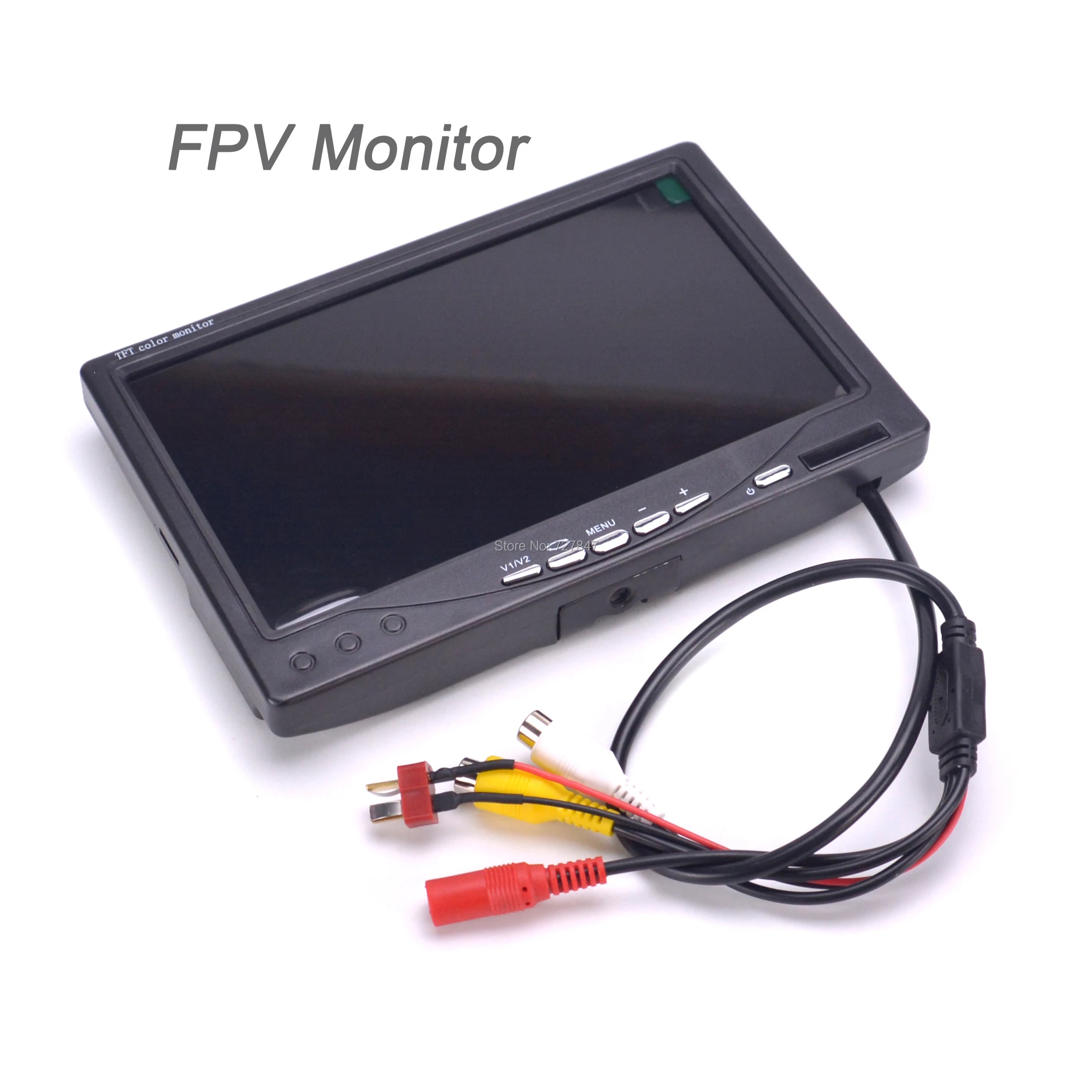 شاشة FPV مقاس 7 بوصات - أحدث شاشة LCD TFT FPV مقاس 7 بوصات مقاس 1024 × 600 وشاشة تحكم عن بعد وشاشة FPV للتصوير الفوتوغرافي Sunhood للمحطة الأرضية 20