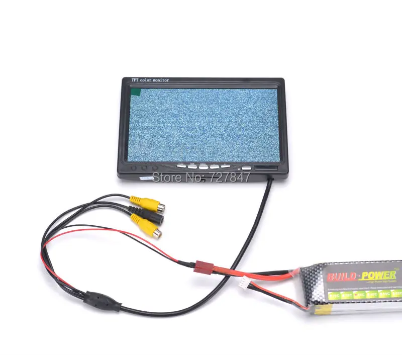 شاشة FPV مقاس 7 بوصات - أحدث شاشة LCD TFT FPV مقاس 7 بوصات مقاس 1024 × 600 وشاشة تحكم عن بعد وشاشة FPV للتصوير الفوتوغرافي Sunhood للمحطة الأرضية 33