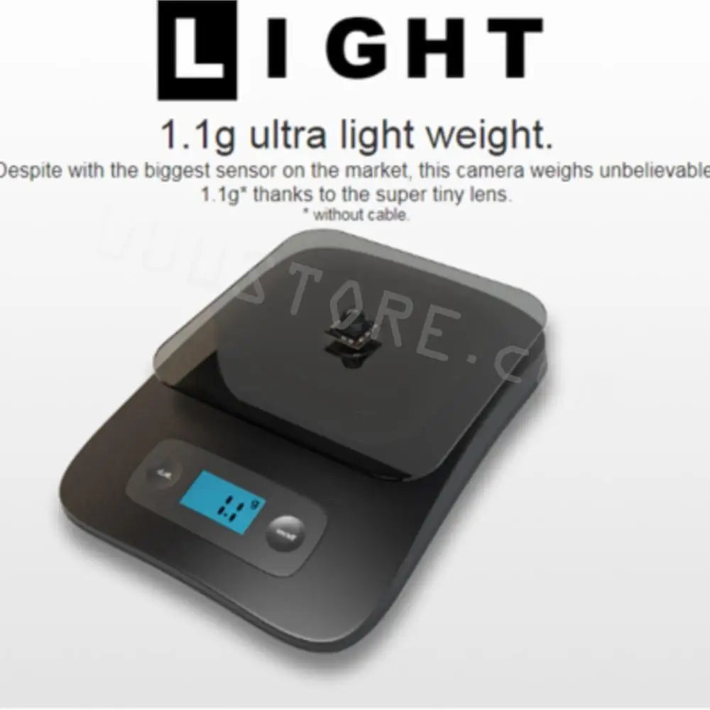 RunCam Nano 3 Analog Camera, camera weighs 1.19" thanks t0 the super lens Kathoul cable 1.1g