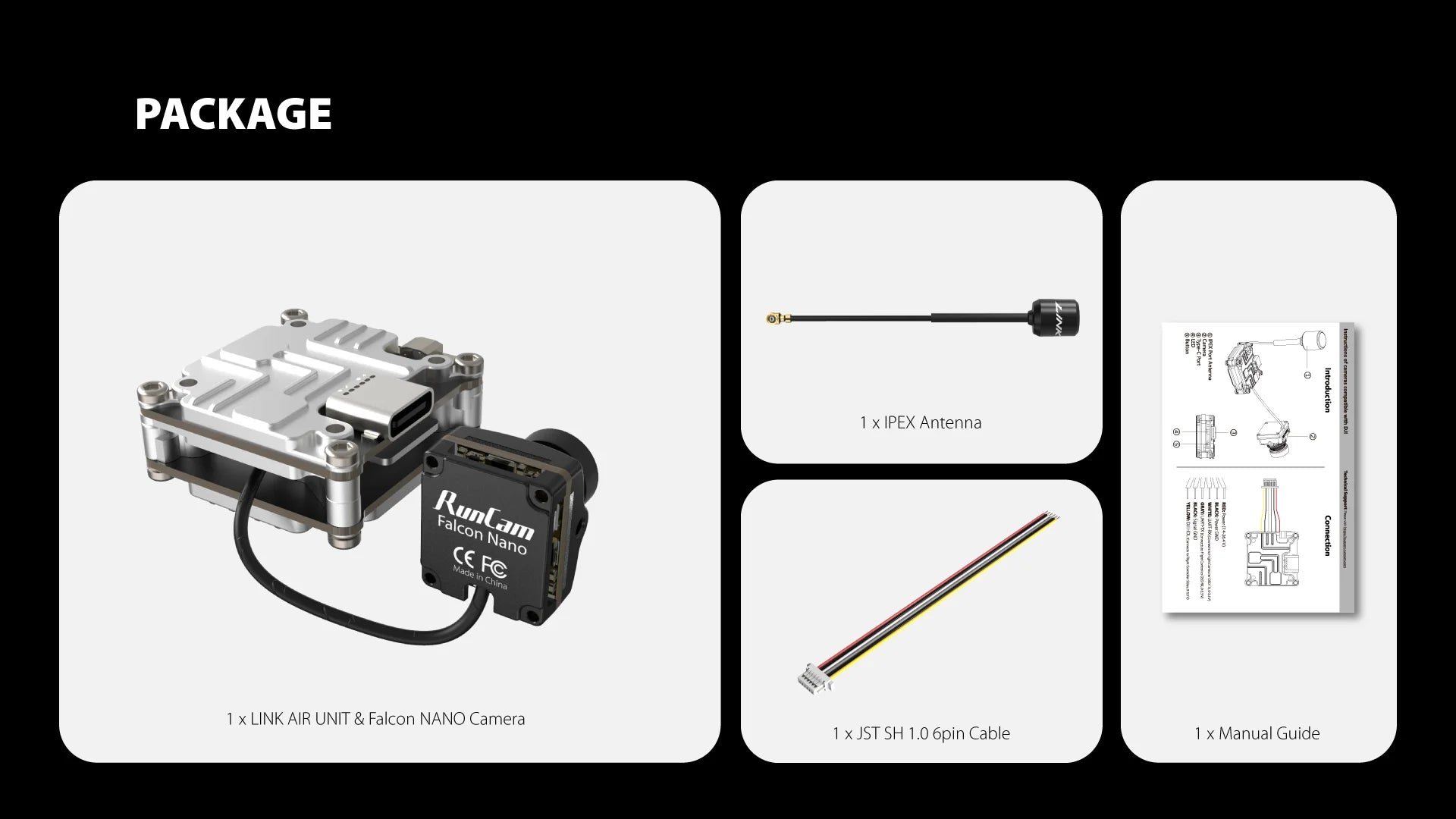 RunCam Link Falcon Nano Kit 120FPS 4:3 Camera HD Digital FPV