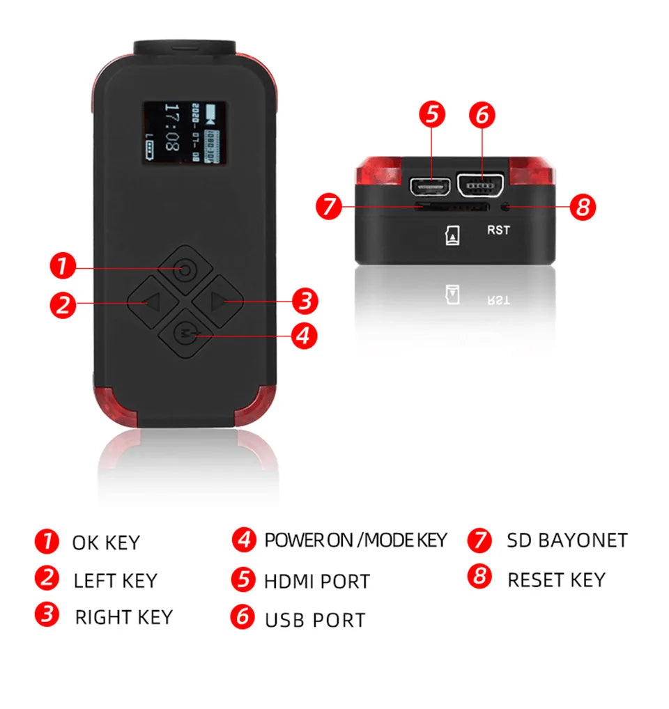 كاميرا Hawkeye Firefly Q7 Action - 1080P 30FPS WIFI SONY IMX332 0.66 بوصة OLED 10m WiFi لمسجل السكك الحديدية FPV Drone Wargame Live CS 22 Hawkeye Firefly Q7 Action Camera, Hawkeye Brand Name : HOBBYBASE Hawkeye Firefly Q7