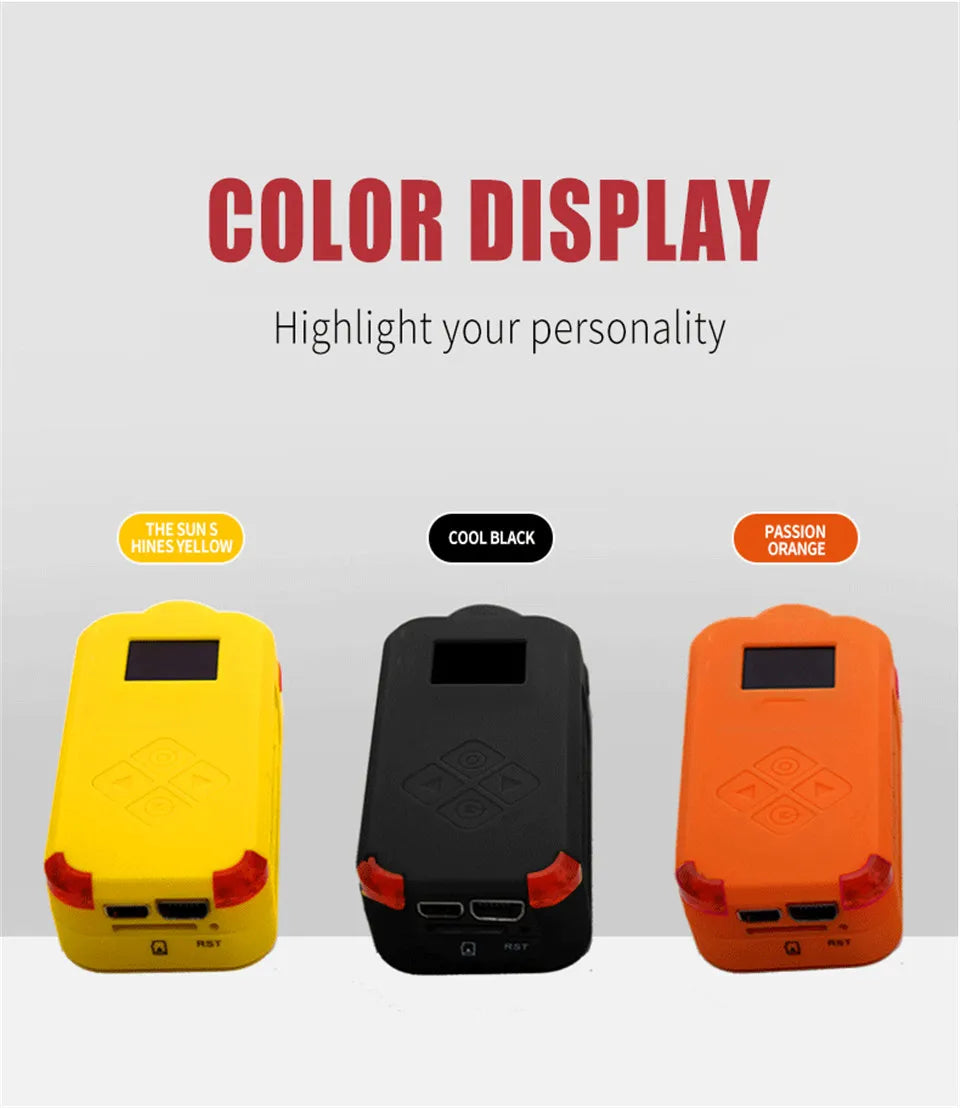 كاميرا Hawkeye Firefly Q7 Action - 1080P 30FPS WIFI SONY IMX332 0.66 بوصة OLED 10m WiFi لمسجل السكك الحديدية FPV Drone Wargame Live CS 23 Hawkeye Firefly Q7 Action Camera, COLOR DISPLAY Highlight your personality the SunS COOL BLACK PASSION