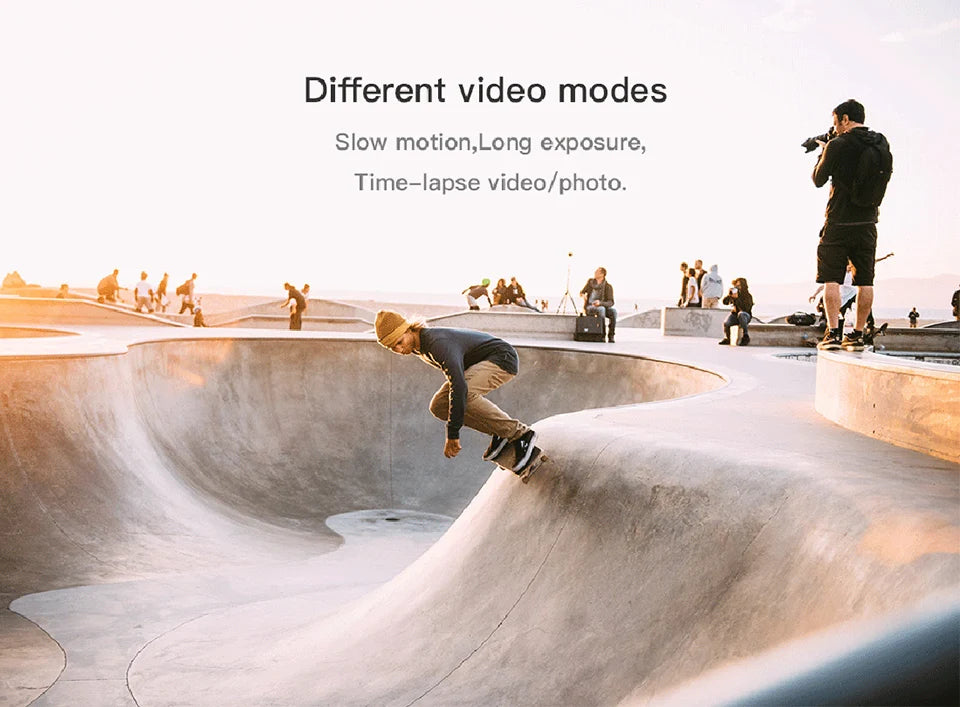 Hawkeye FIREFLY Q6 Action Camera, Different video modes Slow motion Long exposure; Time-lapse video/photo