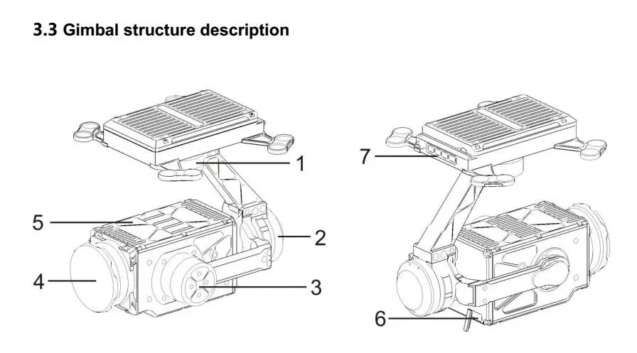 its direction axis can be 360 degrees unlimited rotation, support 3-6S wide voltage input