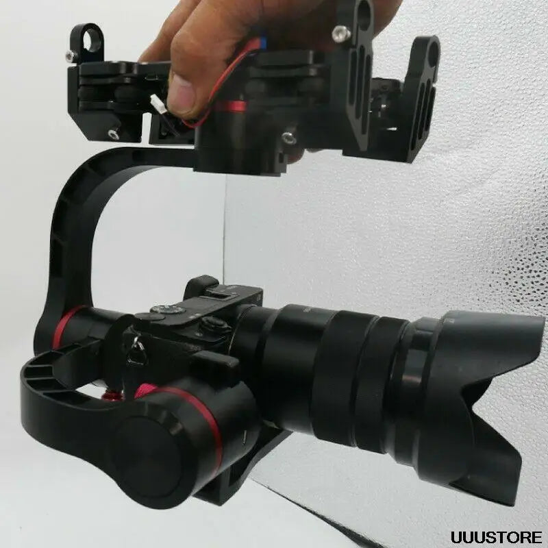 3 Axis Brushless Gimbal, built-in slip ring avoids wire entanglement . all power supply and
