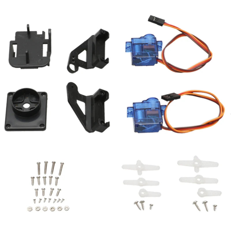 1Set Dual Axle Servo Gimbal, gimbal is in bulk, you need to assemble it yourself .