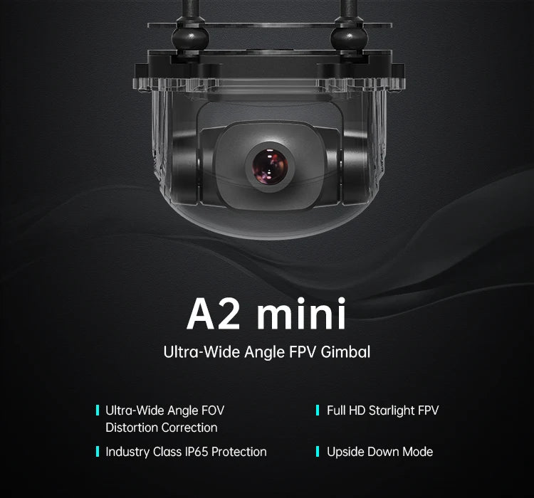 SIYI A2 Mini Ultra Wide Angle FPV Gimbal, A2 mini Ultra-Wide Angle FPV Gimbal A2 Mini Ultra-