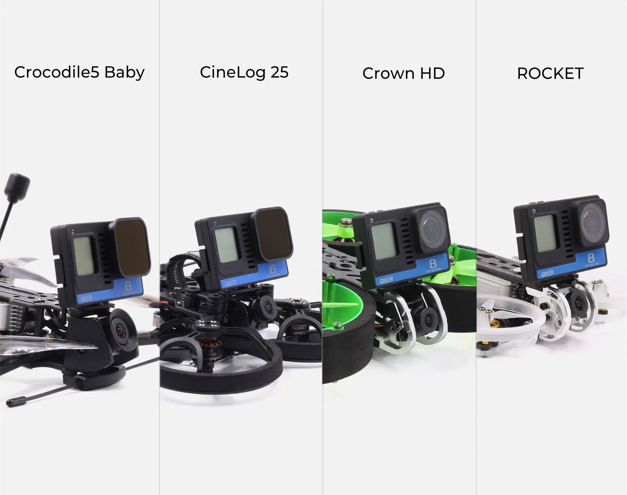 GEPRC Naked GoPro Hero 8 Full Camera, GEPRC Naked GoPro Hero 8