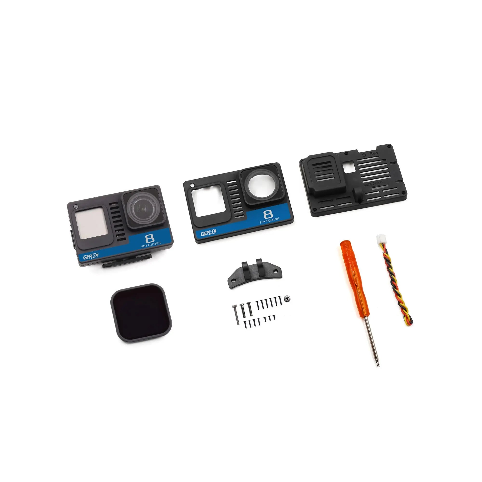 GEPRC Naked GoPro Hero 8 Full Camera, the preset QR code switching video settings,scanning code to switching .