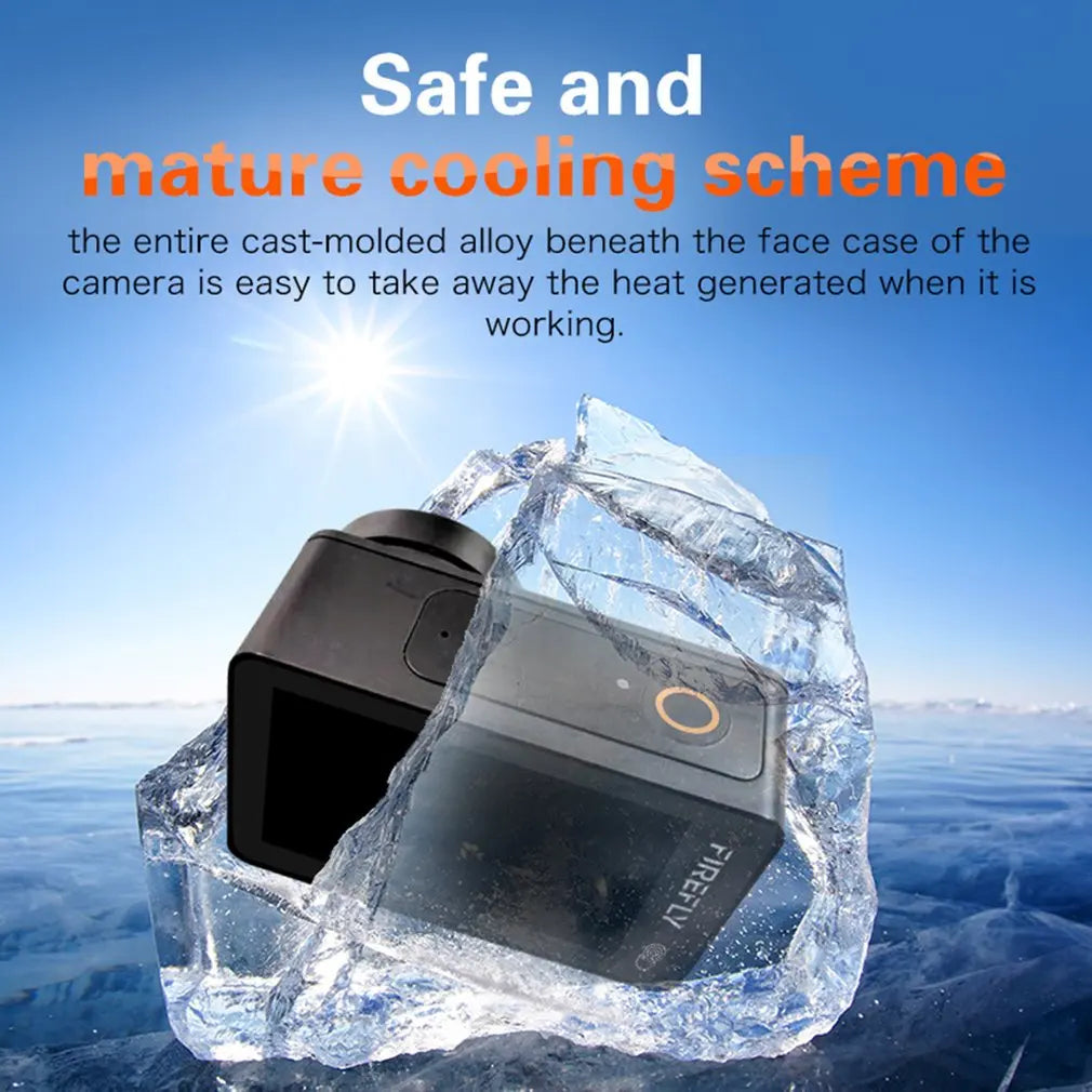 Hawkeye Firefly X / XS Action Camera, the entire cast-molded alloy beneath the face case of the camera iS easy to take