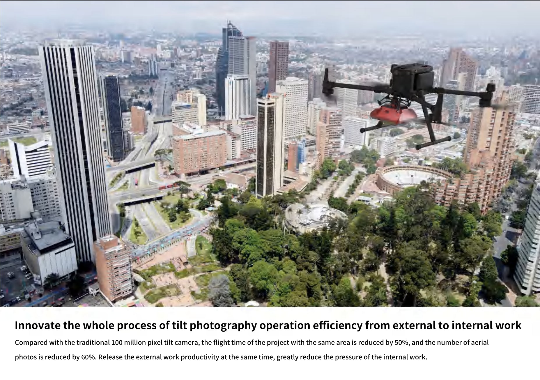 SHARE 303S Pro V2, Streamline tilt photography workflow with 40% faster flights and 50% increased productivity.
