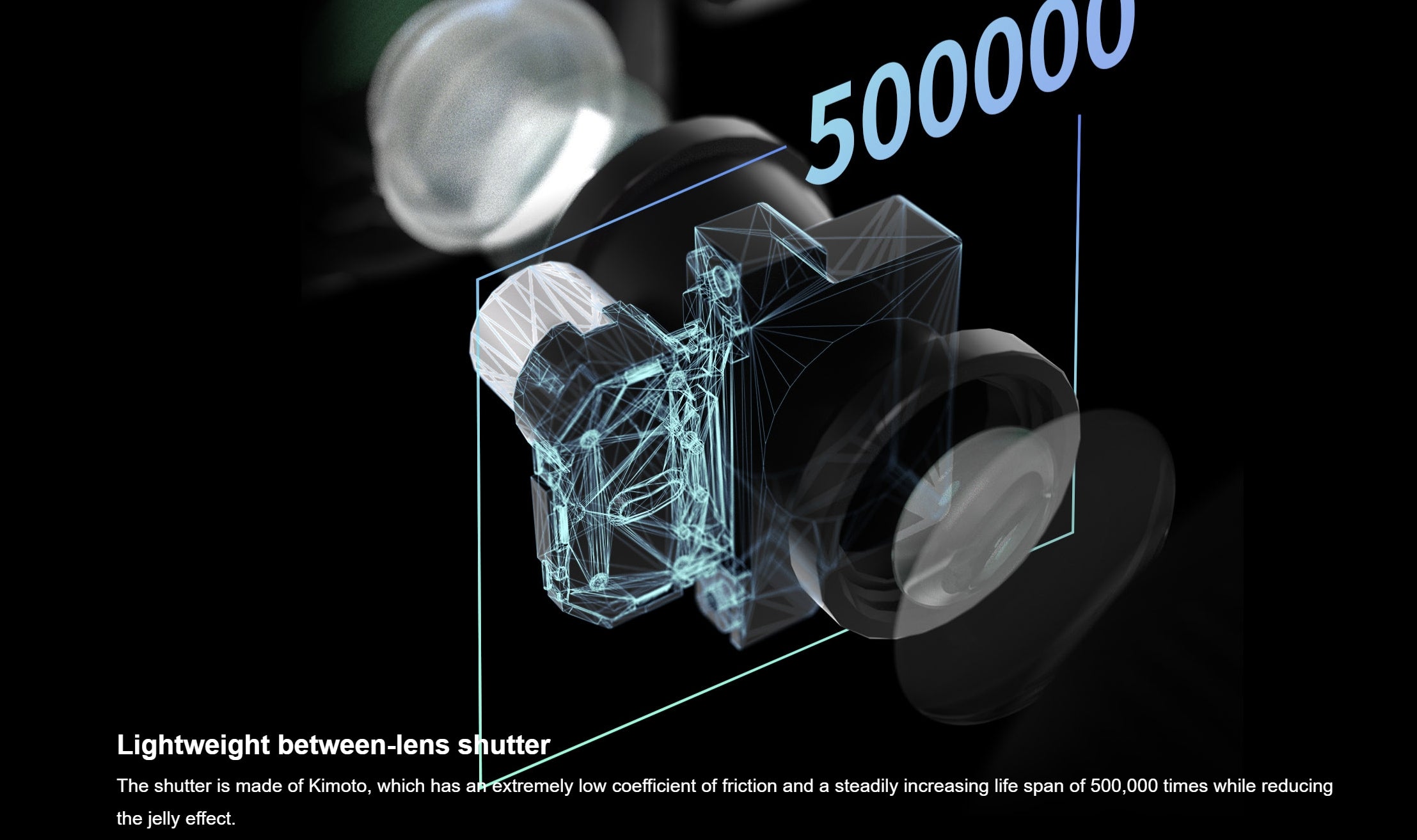 SHARE 6100X - كاميرا جوية بدون طيار كاملة الإطار وعدسة واحدة بدقة 61 ميجابكسل 9 SHARE 6100X, Unique Kimoto design shutter reduces 'jelly effect' for sharp images with long lifespan.
